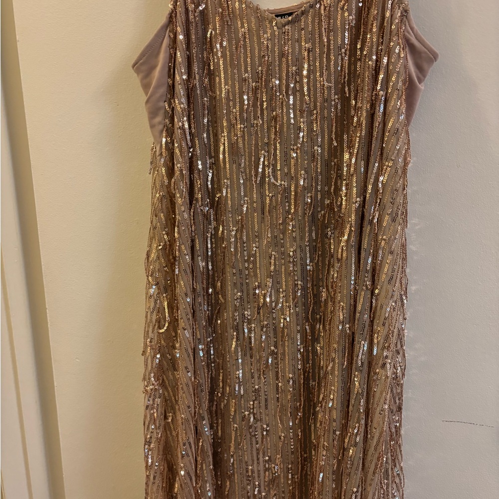 Torrid Gold Sequin Cocktail Gown
